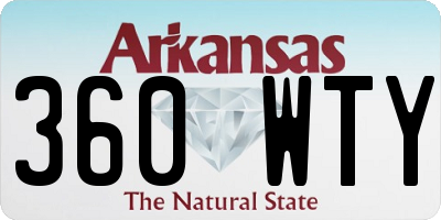 AR license plate 360WTY