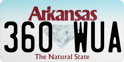 AR license plate 360WUA