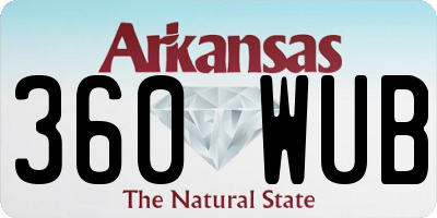AR license plate 360WUB