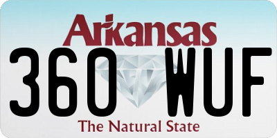 AR license plate 360WUF