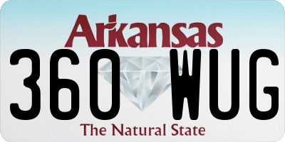 AR license plate 360WUG