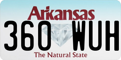 AR license plate 360WUH