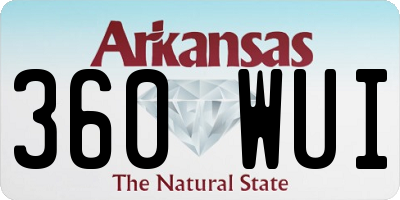 AR license plate 360WUI