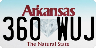 AR license plate 360WUJ