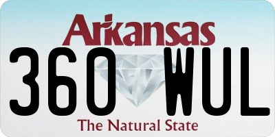 AR license plate 360WUL