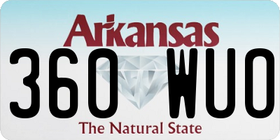 AR license plate 360WUO