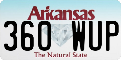 AR license plate 360WUP