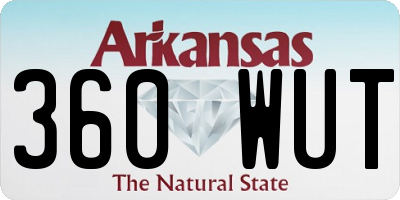 AR license plate 360WUT