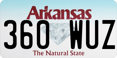 AR license plate 360WUZ