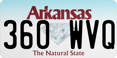 AR license plate 360WVQ
