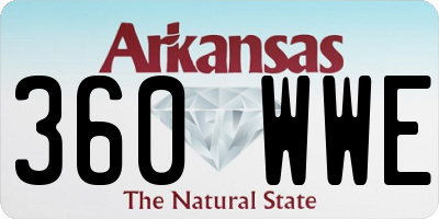 AR license plate 360WWE