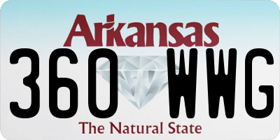 AR license plate 360WWG