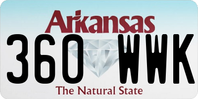 AR license plate 360WWK