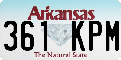 AR license plate 361KPM