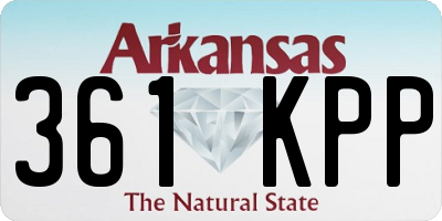 AR license plate 361KPP