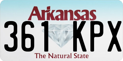 AR license plate 361KPX