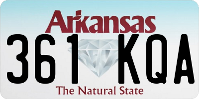 AR license plate 361KQA