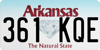 AR license plate 361KQE