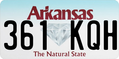 AR license plate 361KQH