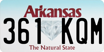 AR license plate 361KQM