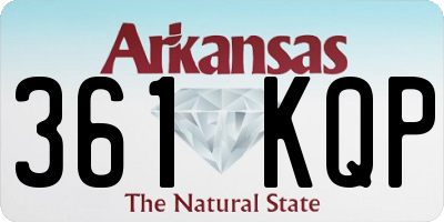 AR license plate 361KQP