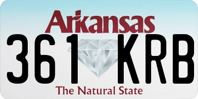 AR license plate 361KRB
