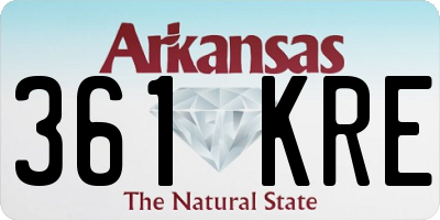 AR license plate 361KRE