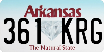 AR license plate 361KRG