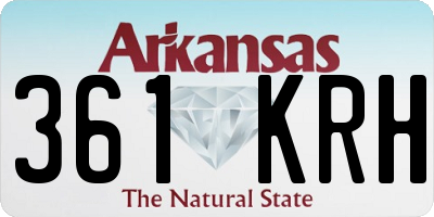 AR license plate 361KRH