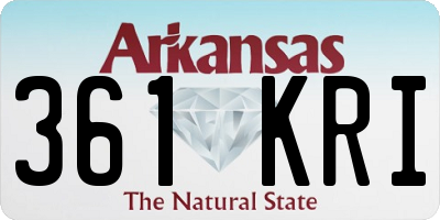 AR license plate 361KRI