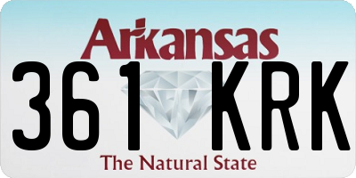 AR license plate 361KRK
