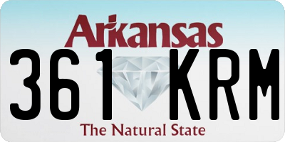 AR license plate 361KRM