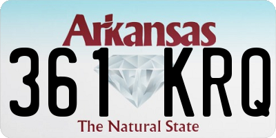 AR license plate 361KRQ