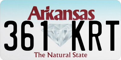 AR license plate 361KRT