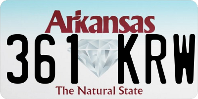 AR license plate 361KRW