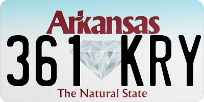 AR license plate 361KRY
