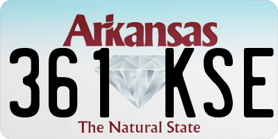 AR license plate 361KSE
