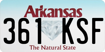 AR license plate 361KSF