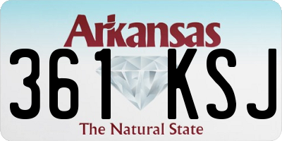 AR license plate 361KSJ