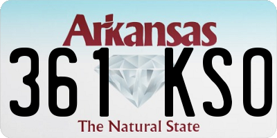 AR license plate 361KSO