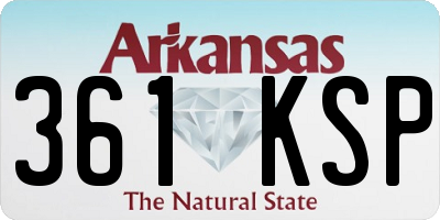 AR license plate 361KSP
