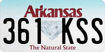 AR license plate 361KSS
