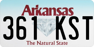 AR license plate 361KST