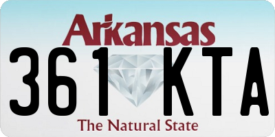 AR license plate 361KTA