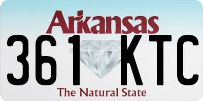 AR license plate 361KTC