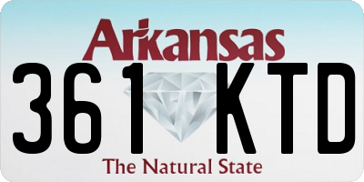 AR license plate 361KTD