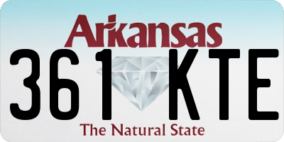 AR license plate 361KTE
