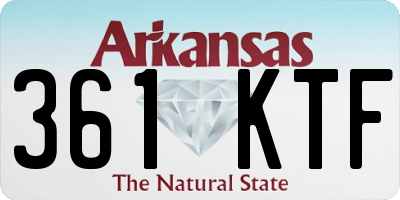 AR license plate 361KTF