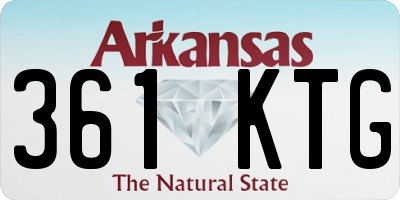 AR license plate 361KTG