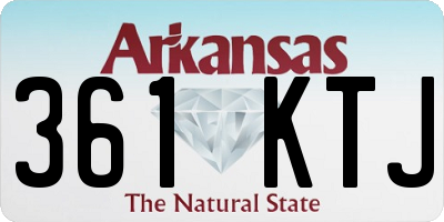 AR license plate 361KTJ